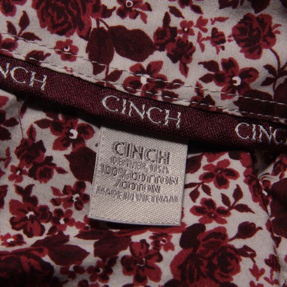 Vintage Cinch Cotton Floral Western Shirt Size Large (Tag is wrong) - Picture 10 of 11